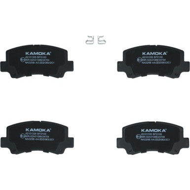 KAMOKA Bremsbelagsatz, Scheibenbremse
