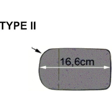 Spiegelglas, Außenspiegel BMW 5ER E39 asph., blau OE 5116 8250 438 HAGUS 639830