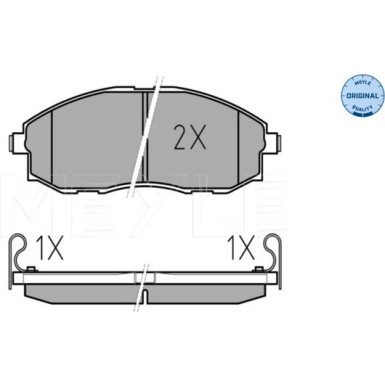 Bremsbelagsatz Hyundai P. H-1 2.4-2.5D 97-04 Mit Sensor | 025 235 3617/W