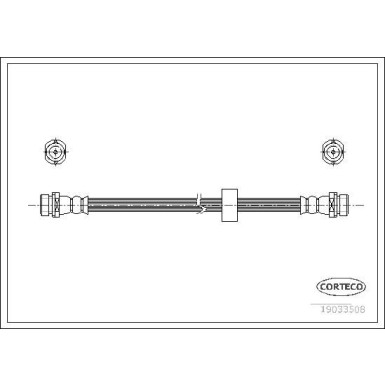 CORTECO Bremsschlauch | 19033508