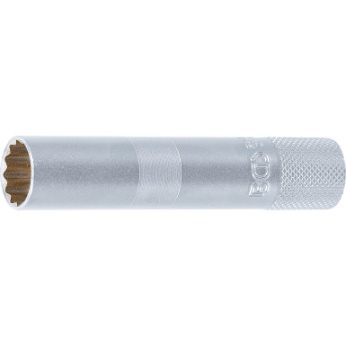 BGS Zündkerzen-Einsatz mit Magnet, Zwölfkant, lang | Antrieb Innenvierkant 10 mm (3/8"""") | SW 14 mm | 2446
