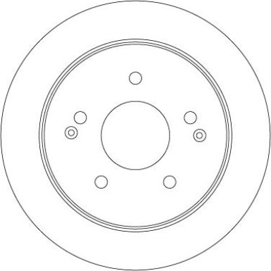 61 482 005 Bremsscheibe HA SSANGYONG Actyon, Kyron 05 TRW SINGLE DF6879S