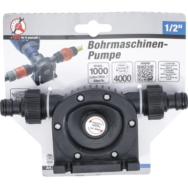 BGS Bohrmaschinen-Pumpe | 1/2"""" | 1000 l/h | 50830