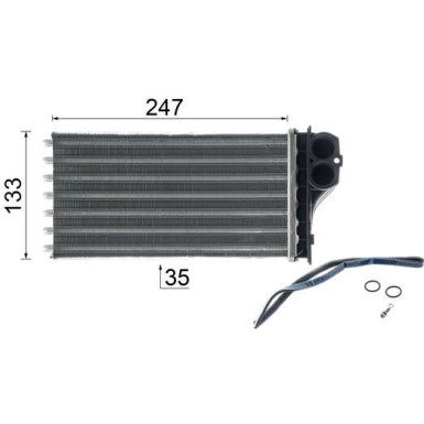 Wärmetauscher, Innenraumheizung BEHR Premium Line AH 193 000P