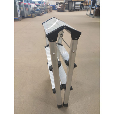 20922L SW-Stahl Stufenleiter Alu, 3-stufig