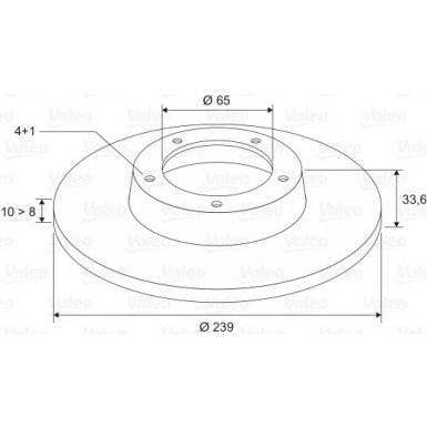 VALEO Bremsscheibe 186581
