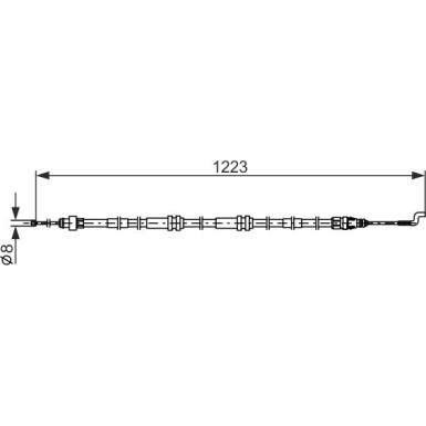 Handbremsseil | VW Transporter 5 03-15 | 1987482862