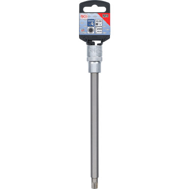 BGS Bit-Einsatz | Länge 200 mm | Antrieb Innenvierkant 12,5 mm (1/2"""") | Innenvielzahn (für XZN) M9 | 9352