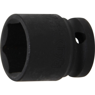 BGS Kraft-Steckschlüssel-Einsatz Sechskant | Antrieb Innenvierkant 12,5 mm (1/2"""") | SW 24 mm | 5224