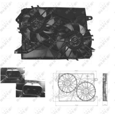NRF Kühlerlüfter 47674 NRF Kühlerlüfter 47674
