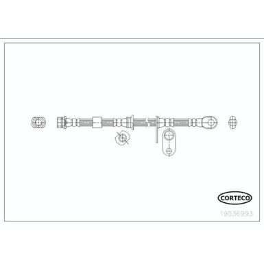 CORTECO Bremsschlauch 19036993