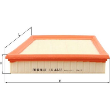 MAHLE Luftfilter | LX 4335