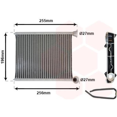 VAN WEZEL Wärmetauscher, Innenraumheizung
