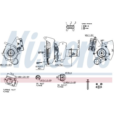 Nissens Turbo BMW 1,2,3,4,5,X1,X3 04 FACTORY NEW 93328