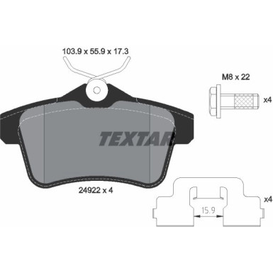 Bremsbelagsatz Peugeot T. 3008/5008 09-/C4/Ds4/Ds5/Rcz | 2492201