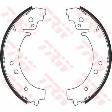 GS8222 Bremsbackensatz