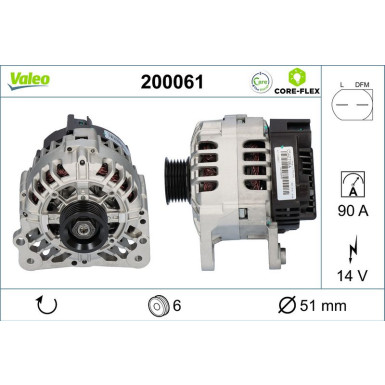 VALEO Generator 200061 VALEO CORE-FLEX