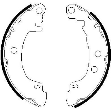 0 986 487 550 Bremsbackensatz 0 986 487 550 Bremsbackensatz