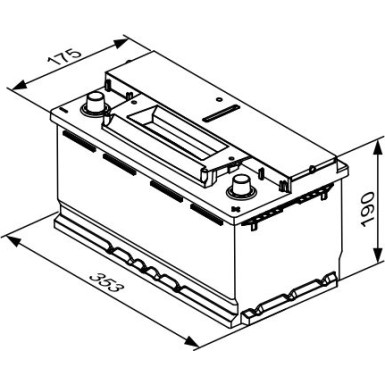 S4 E13 BOSCH | PKW-Batterie EFB | 12V 95Ah 850A | 0 092 S4E 130