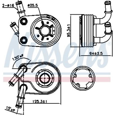 Ölkühler PKW Fiat Stilo 01 FIRST FIT 90794