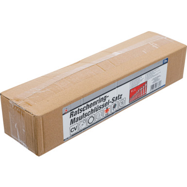 BGS Ratschenring-Maulschlüssel-Satz flexible Köpfe SW 8 - 32 mm 13-tlg BGS Do it yourself 30012