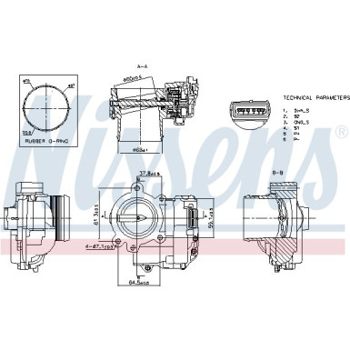 NISSENS Drosselklappenstutzen 955177 FIRST FIT