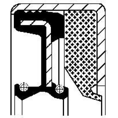 12014048B Wellendichtring, Differential