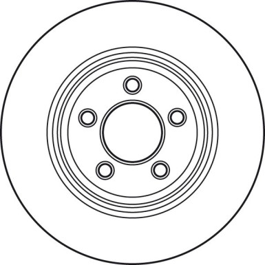 91 482 012 Bremsscheibe HA CHRYSLER 300C 04 TRW SINGLE DF4907S