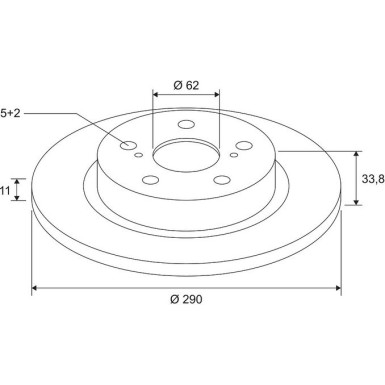 VALEO Bremsscheibe 672624 COATED