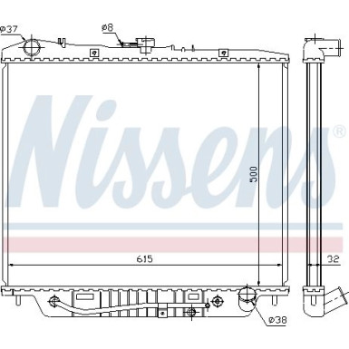 Wasserkühler PKW | OPEL Monterey | 60852