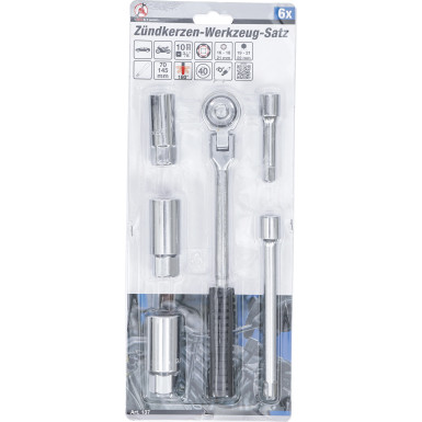 BGS Zündkerzen-Werkzeug-Satz Antrieb 10 mm (3/8 ) 6-tlg BGS Do it yourself 137