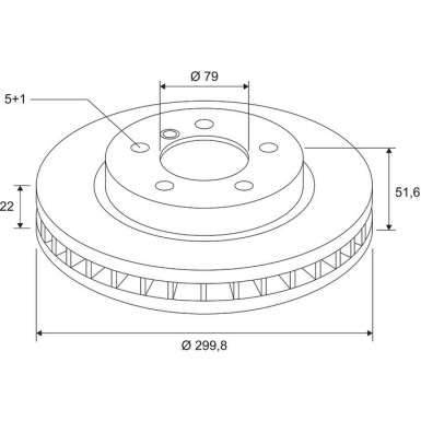 VALEO Bremsscheibe 672604 COATED