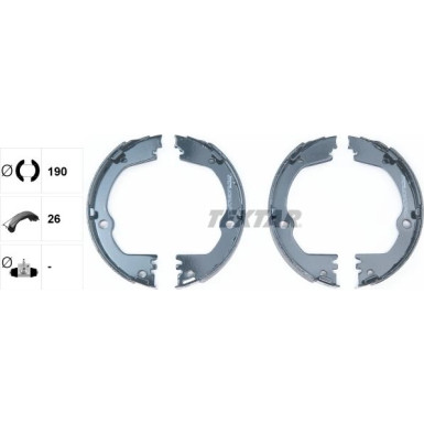 91082700 Bremsbackensatz, Feststellbremse 91082700 Bremsbackensatz, Feststellbremse