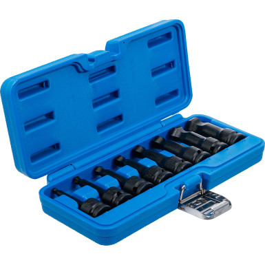 BGS Kraft-Bit-Einsatz-Satz | Länge 75 mm | Antrieb Innenvierkant 12,5 mm (1/2"""") | Innensechskant mit Kugelkopf 6 - 19 mm | 8-tlg | 5488