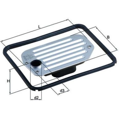 MAHLE Hydraulikfilter, Automatikgetriebe | HX 85D