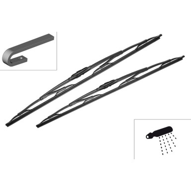 725 BOSCH | Wischerblatt | TWIN-Standard | 3397001725