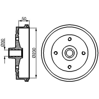 Bremstrommel | VW | 0 986 477 030 Bremstrommel | VW | 0 986 477 030