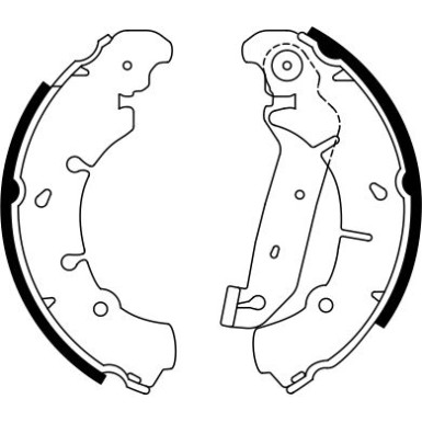 0 986 487 599 Bremsbackensatz