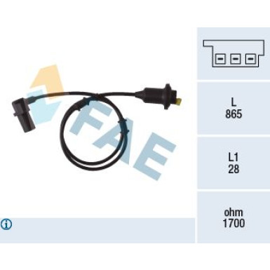FAE Sensor, Raddrehzahl FAE Sensor, Raddrehzahl