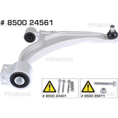 8500 24561 Lenker, Radaufhängung