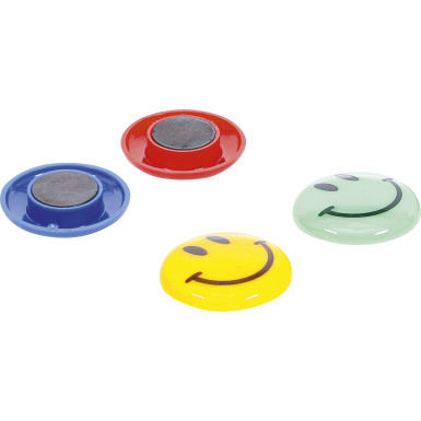 BGS Magnet-Satz Smile Ø 40 mm 4-tlg BGS Do it yourself 85812