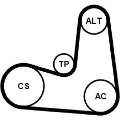 KEILRIPPENRIEMENSATZ | 6PK1180K5