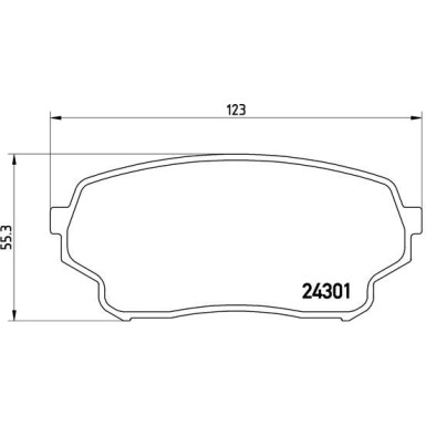 BREMBO Bremsklötze VA | SUZUKI Grand Vitara 98-06 | P 79 019