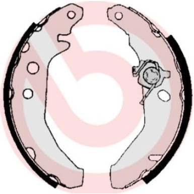Bremsbackensatz HA FORD Fiesta 83-97 ESSENTIAL LINE S 24 516