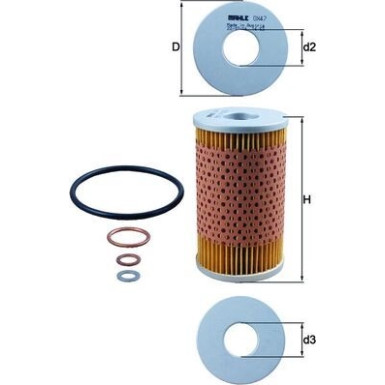 MAHLE Ölfilter | OX 47D