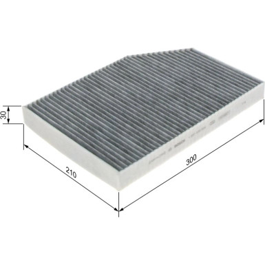 Aktivkohlefilter | BMW 2,3,4,i4,iX3,X3,4,Z4 17 | 1987435604