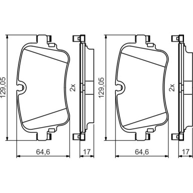 Bremsbelag | AUDI A6,7,8 15 | 0 986 495 426