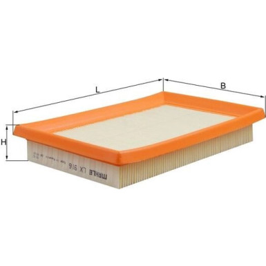 MAHLE Luftfilter LX 916 MAHLE Luftfilter LX 916