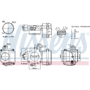 NISSENS Drosselklappenstutzen 955126 FIRST FIT