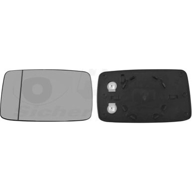 VAN WEZEL Spiegelglas, Außenspiegel VAN WEZEL Spiegelglas, Außenspiegel